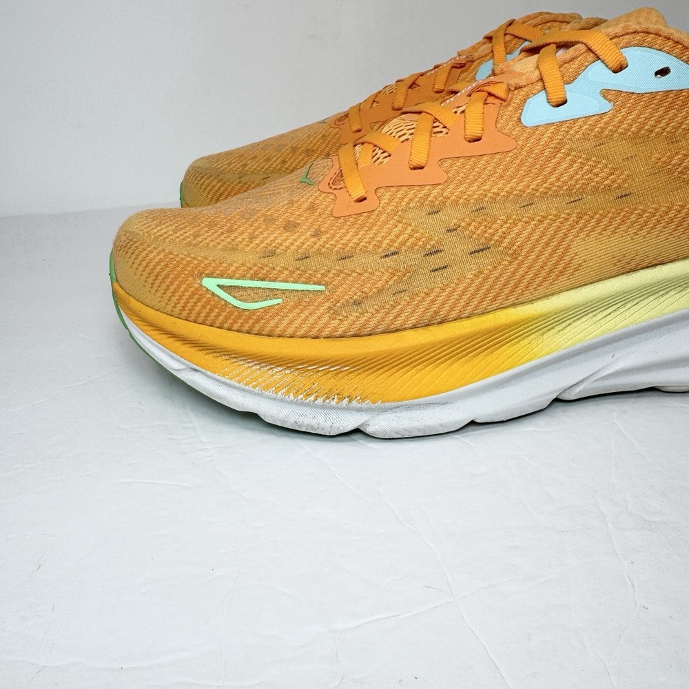 Hoka One One Clifton 9 Men's Running Shoes Size 12 D Orange - Picture 6 of 15